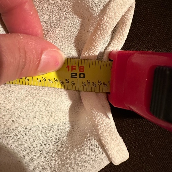 Ann Hobbs For Cattiva Cream Sheer Shoulder Pads Dimond Sequence & Pearls Sz M/L - Picture 15 of 16